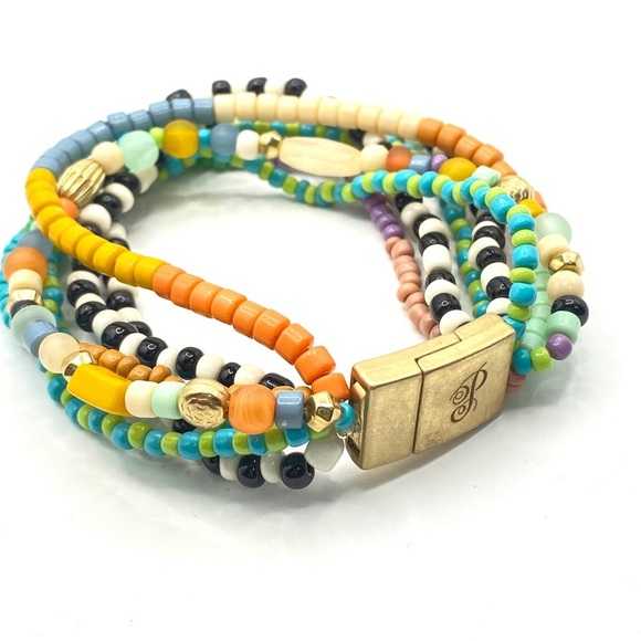 PLUNDER Beaded Multi-Strand Bracelet Magnetic Clasp - Picture 6 of 6